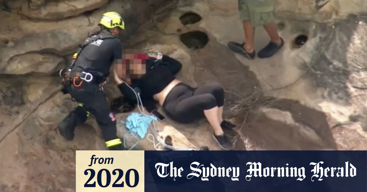 Video Rescue operation underway after woman falls off cliff